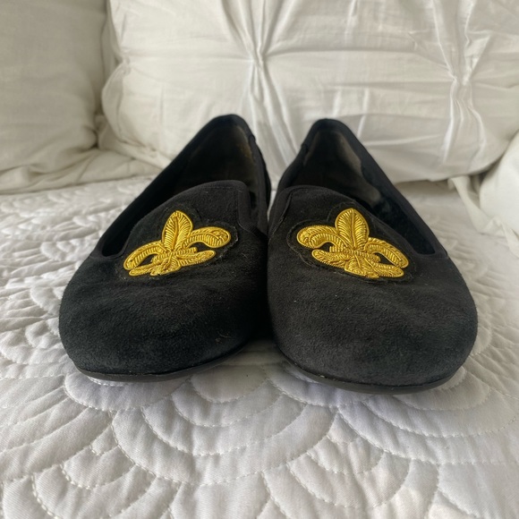 Nine West Black Suede Smoking Loafers - Picture 7 of 8